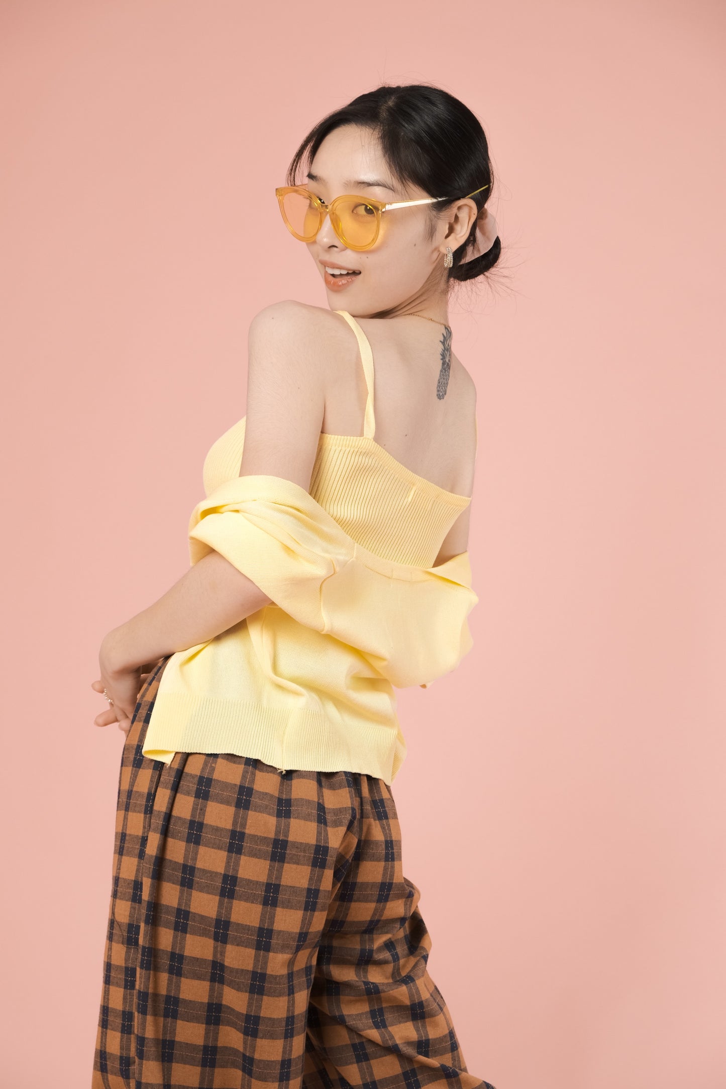 JOLIE CAMI & CARDI SET IN LIGHT YELLOW
