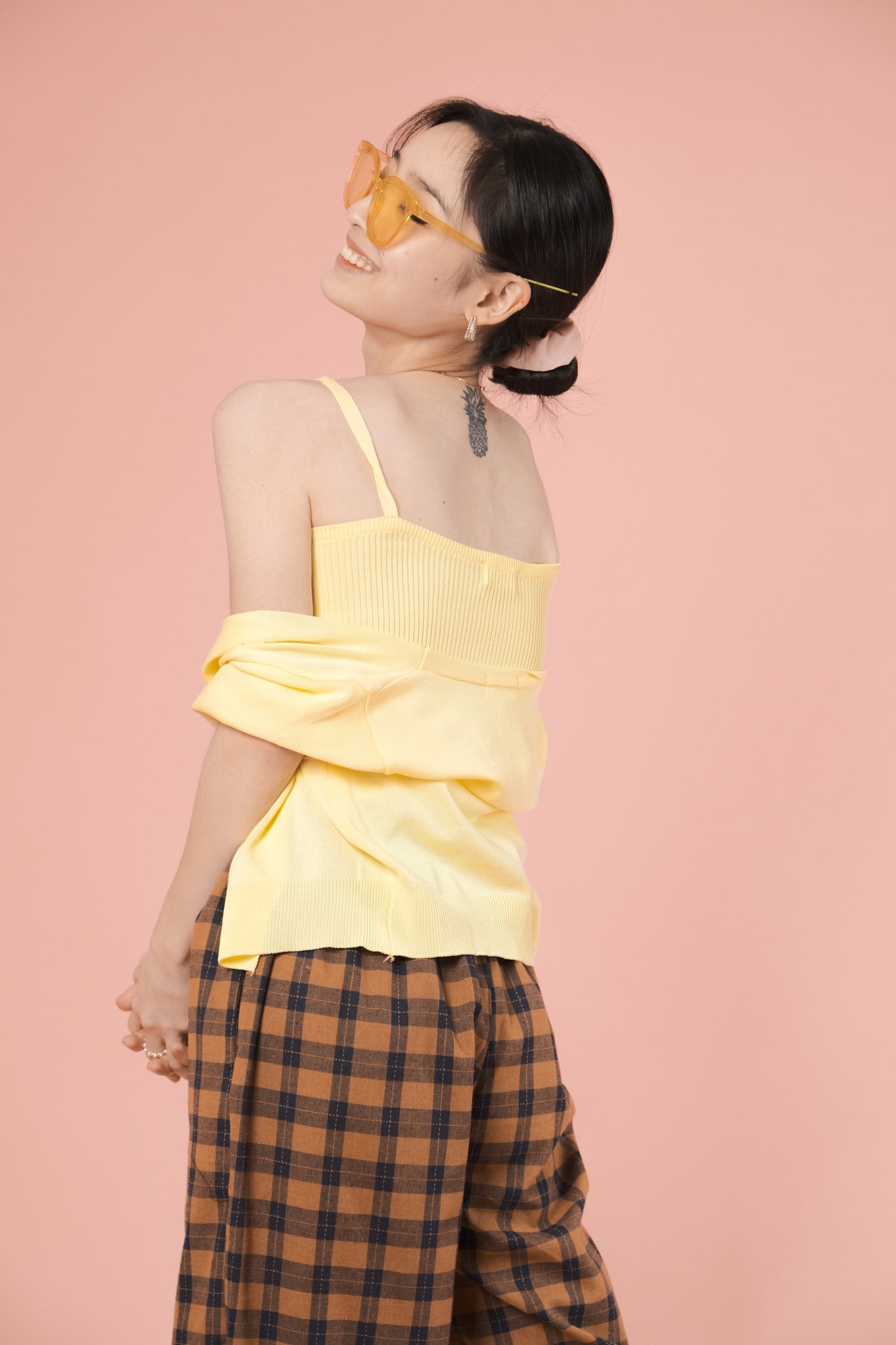 JOLIE CAMI & CARDI SET IN LIGHT YELLOW