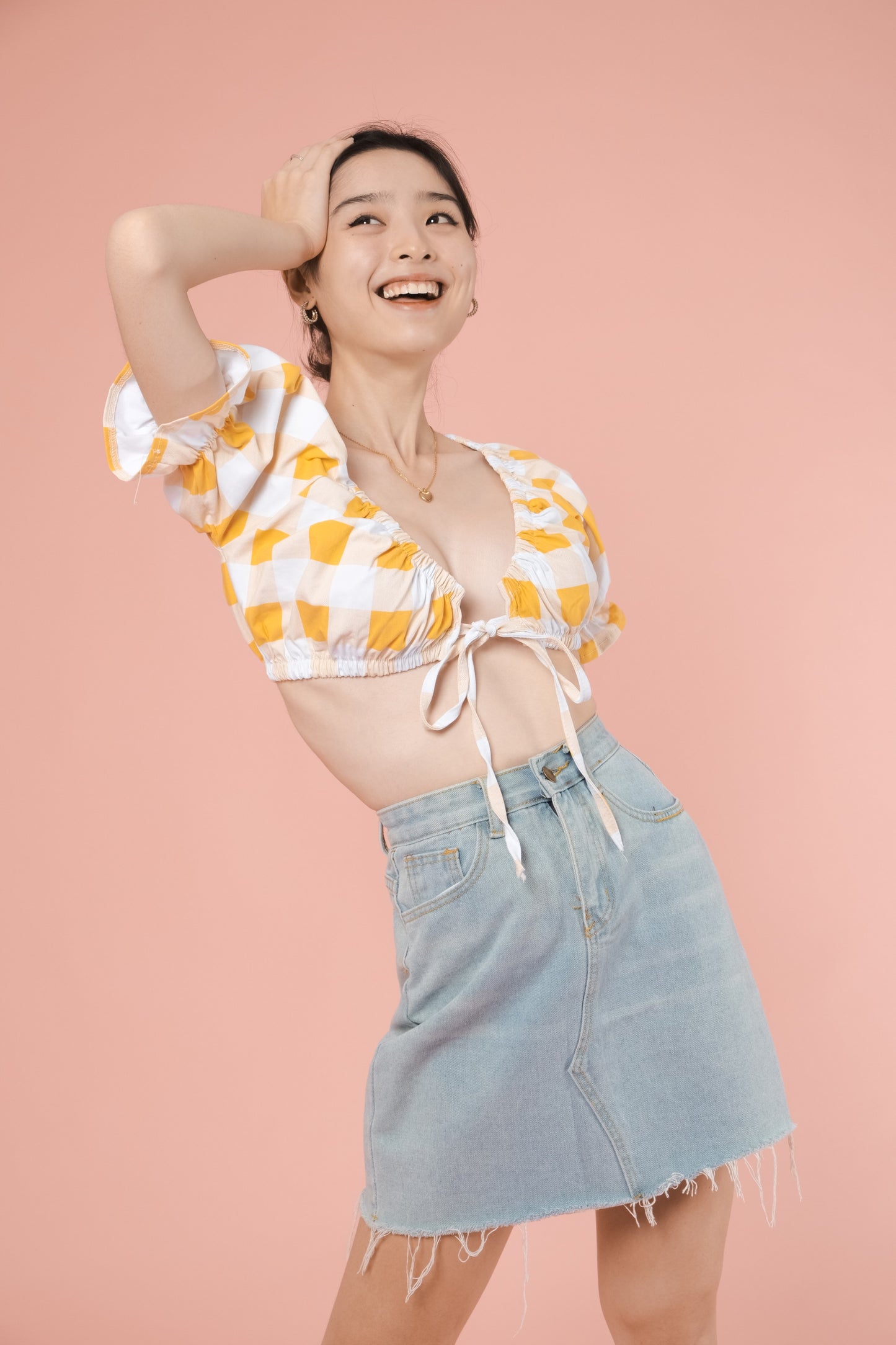 SKYLAR CROP TOP IN YELLOW
