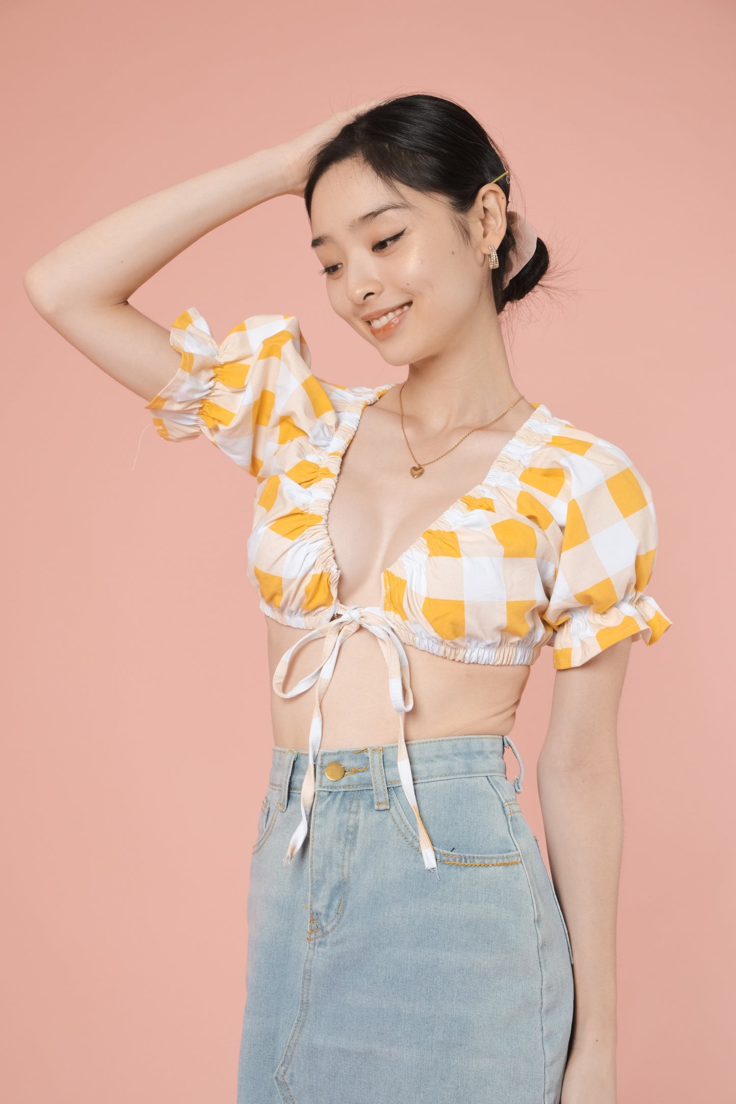 SKYLAR CROP TOP IN YELLOW
