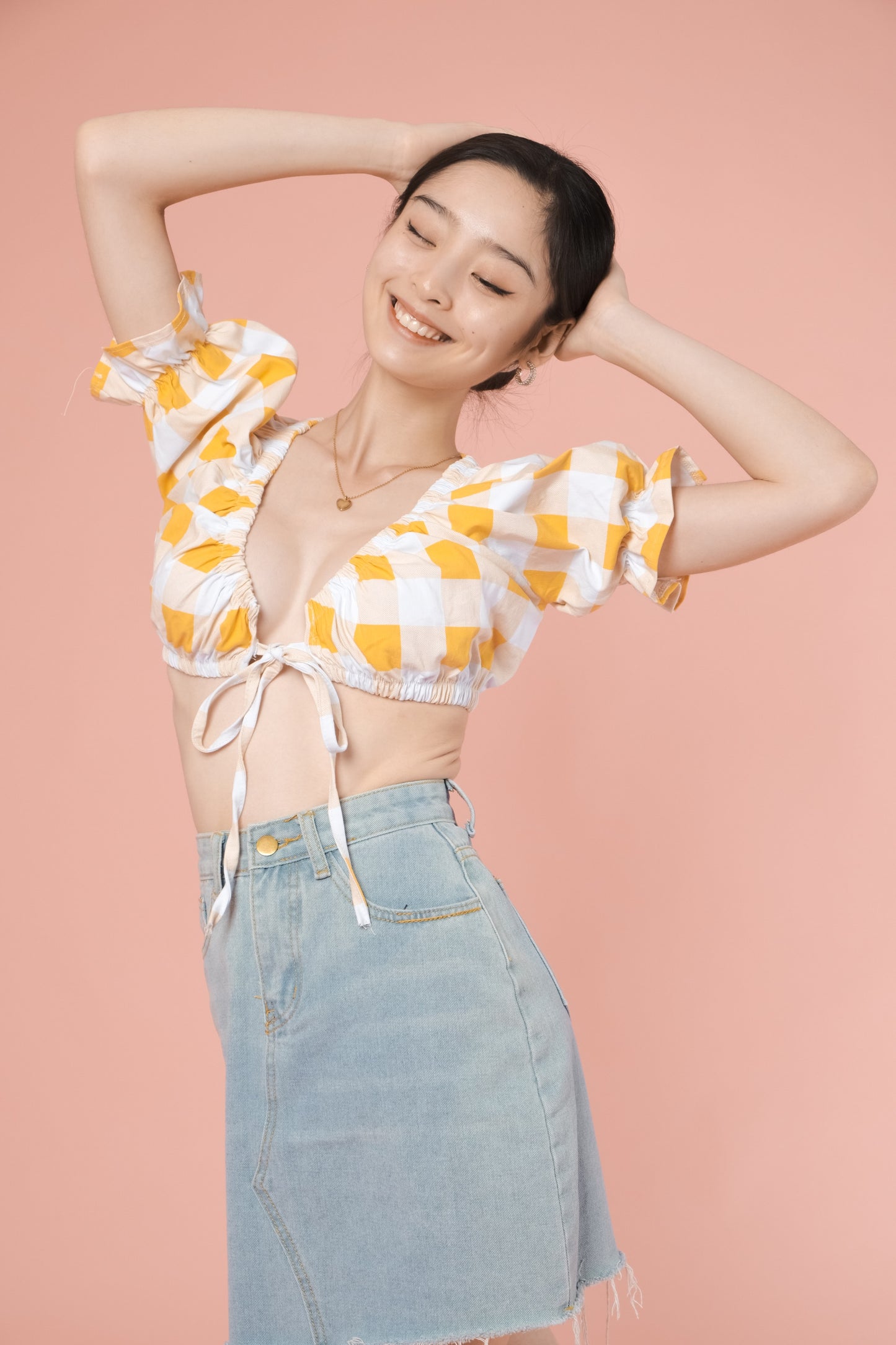 SKYLAR CROP TOP IN YELLOW