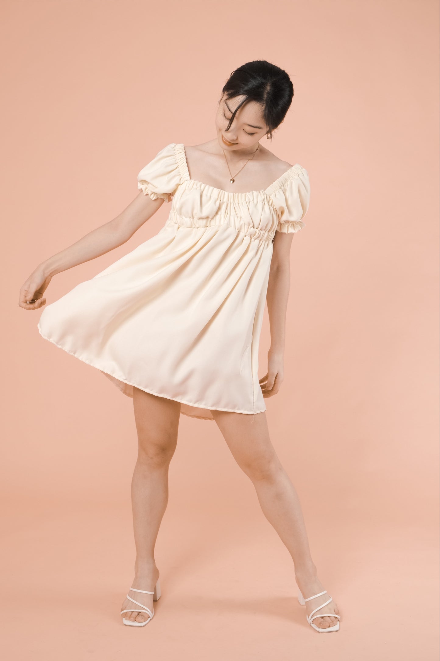 MAXINE DRESS IN CREAM