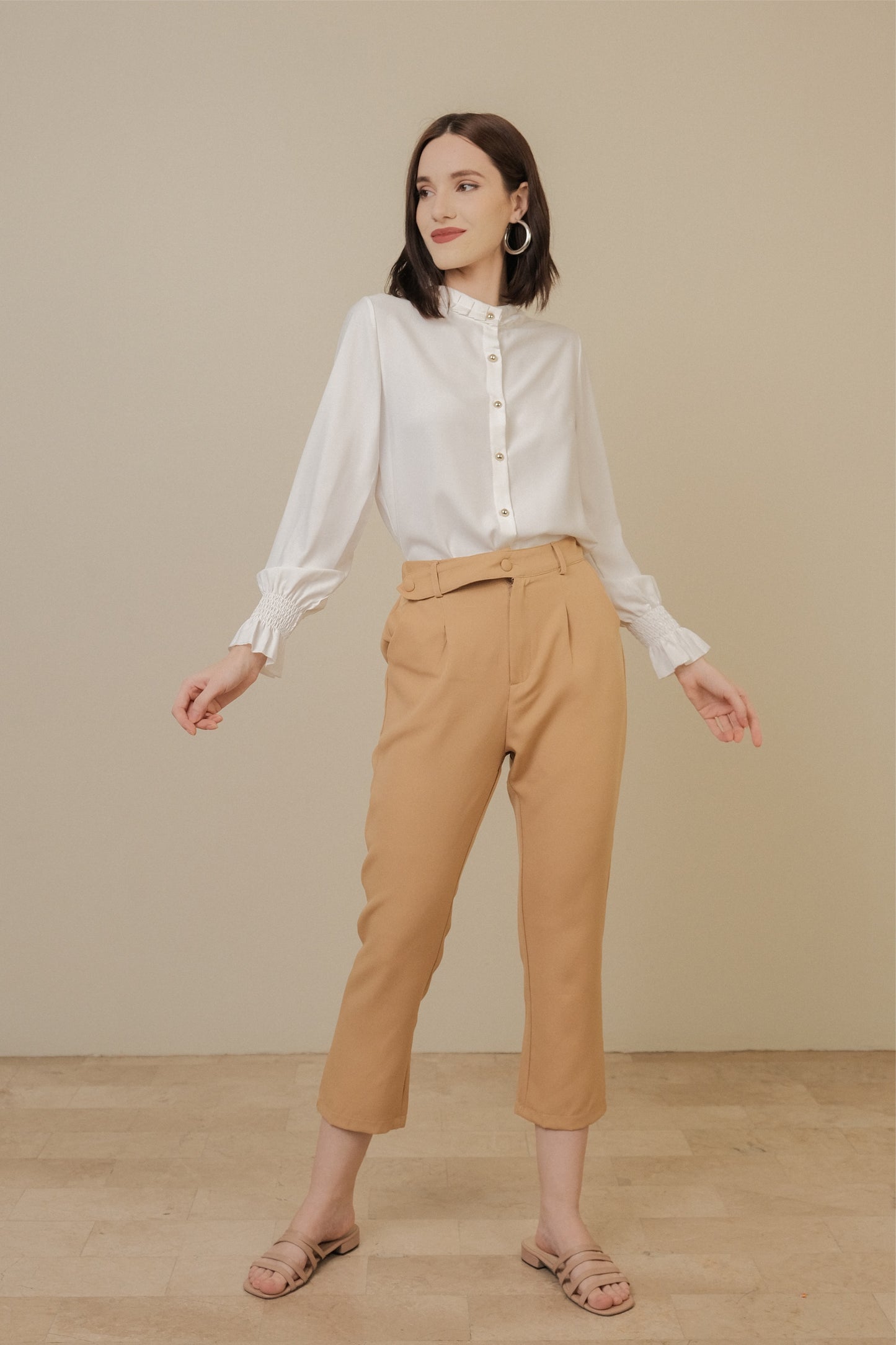 REESE PANTS IN CAMEL BROWN
