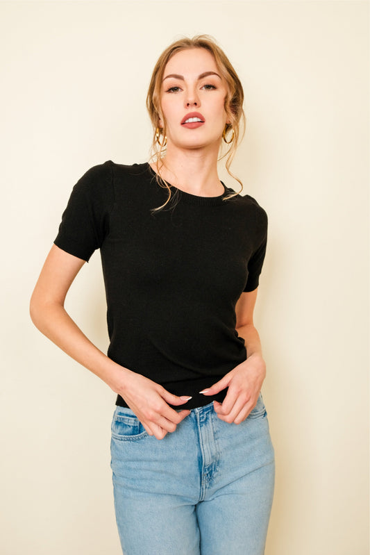 DARCY TOP IN BLACK