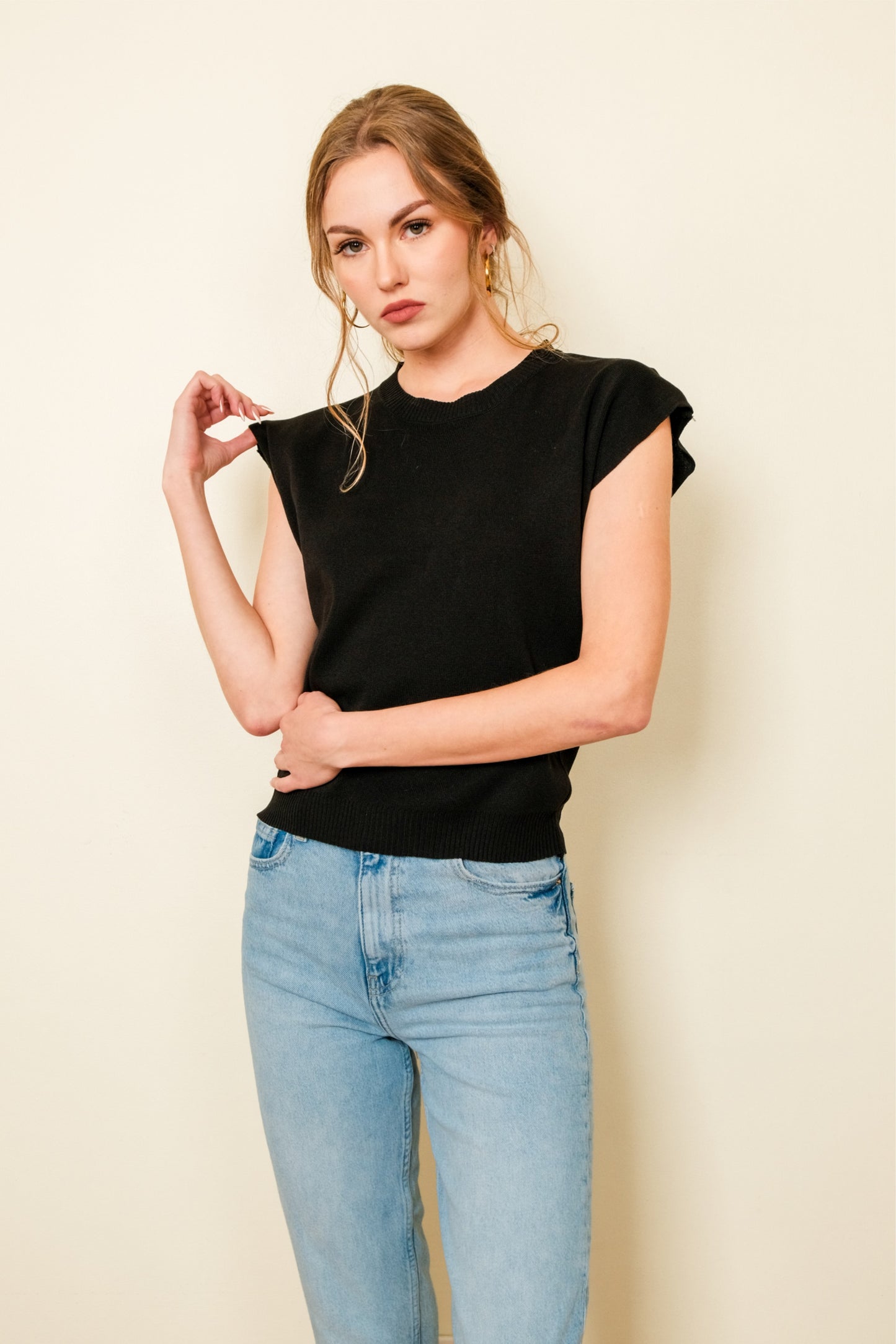 JETTE TOP IN BLACK