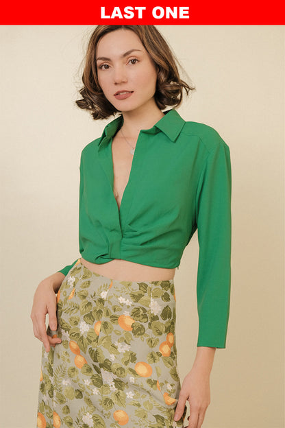 BRYNNE TOP IN GREEN