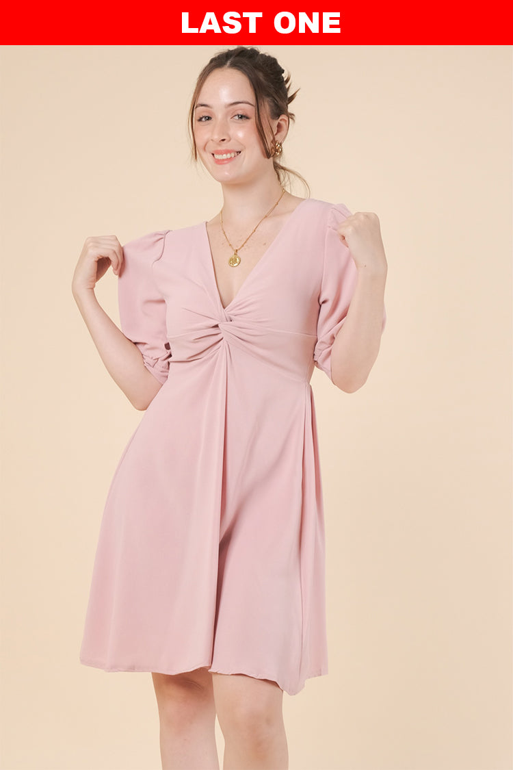 CHARLOTTE DRESS IN BLUSH PINK