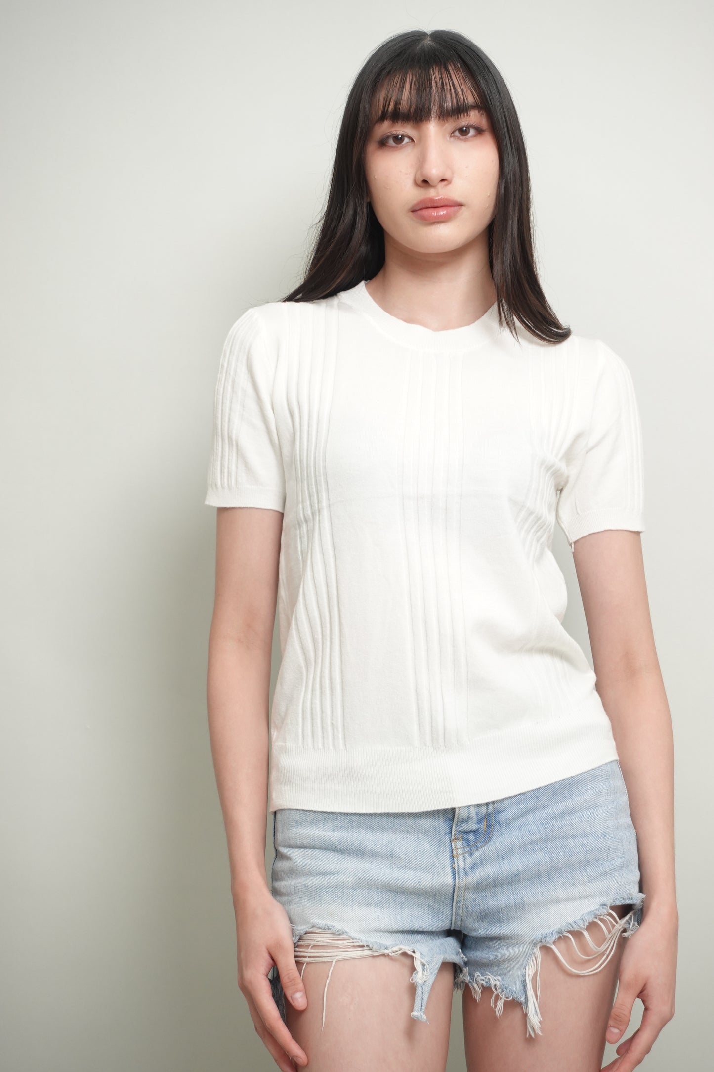 KAREN KNITTED STRIPES TOP