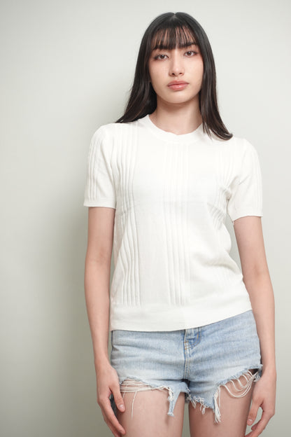 KAREN KNITTED STRIPES TOP