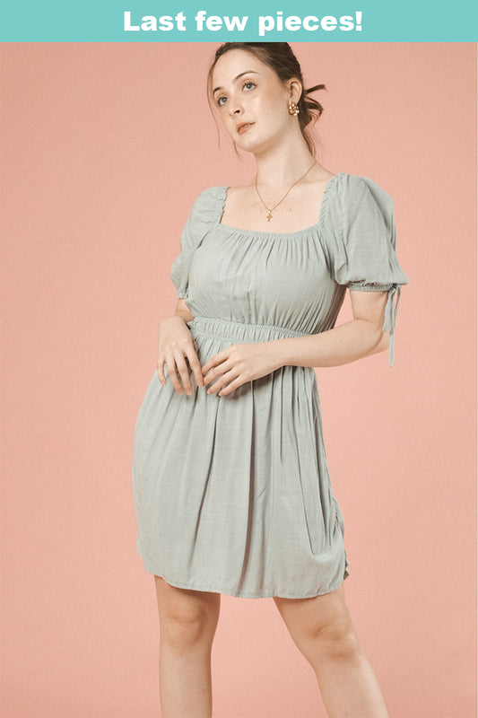 ISABELA DRESS IN TEAL