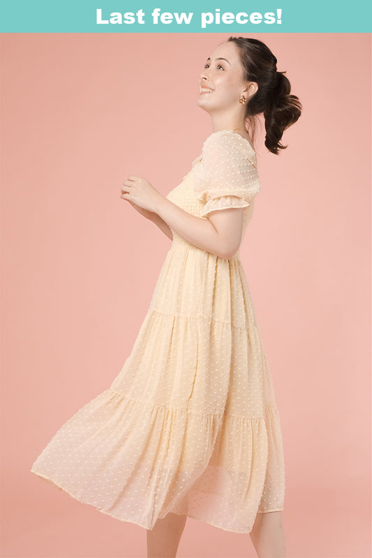 JACQUELINE DRESS IN LIGHT YELLOW