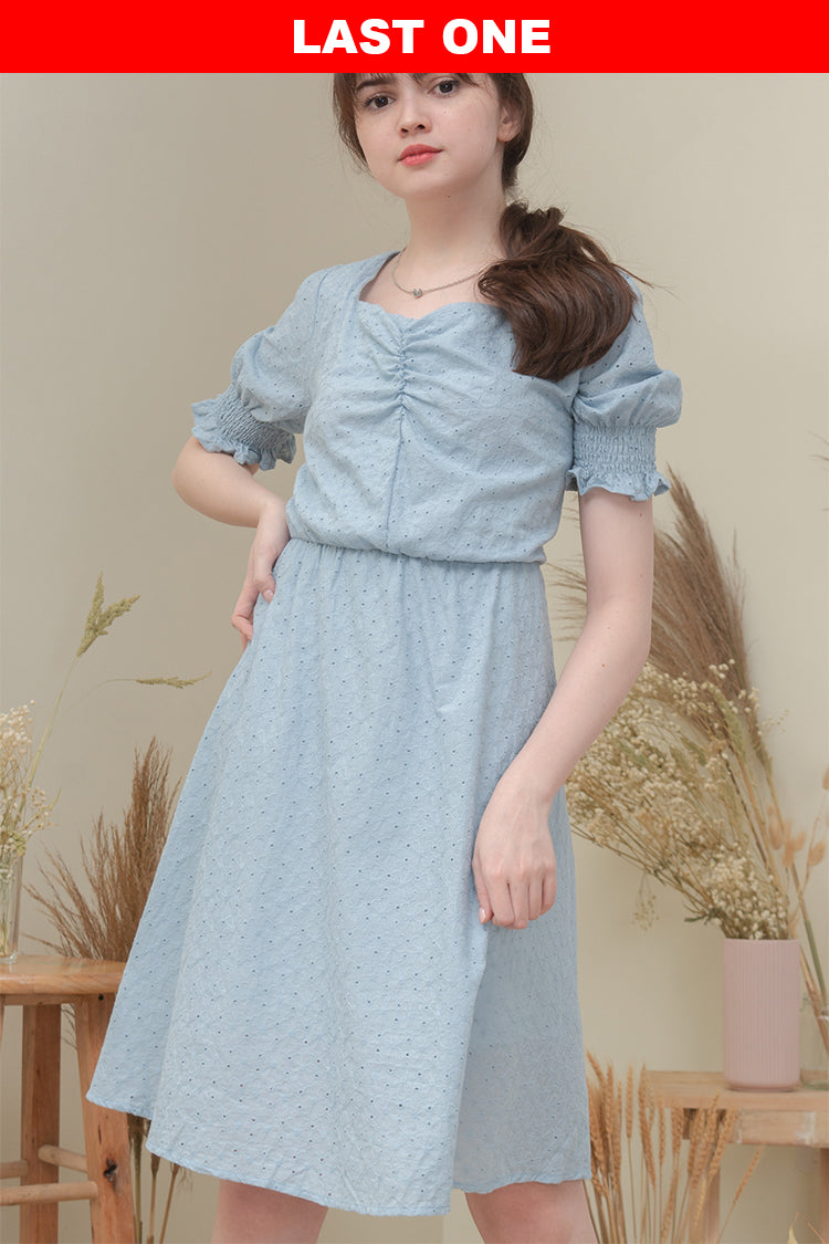 LOUELLA DRESS IN LIGHT BLUE