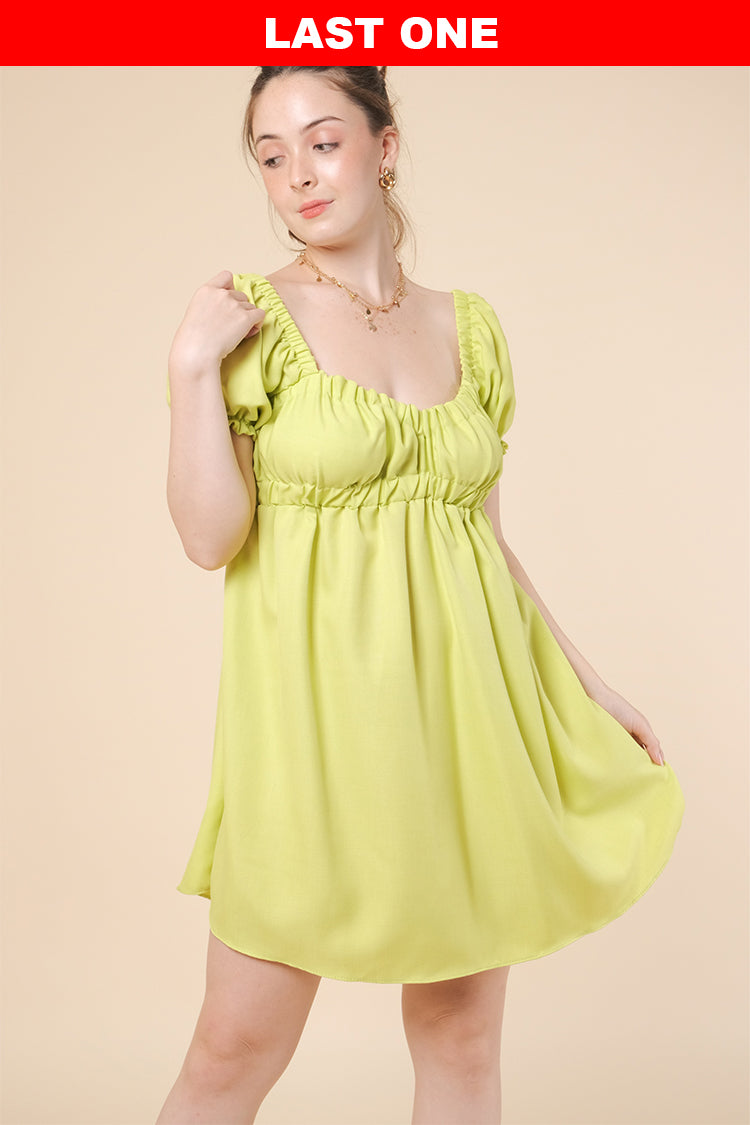 MAXINE DRESS IN LIME