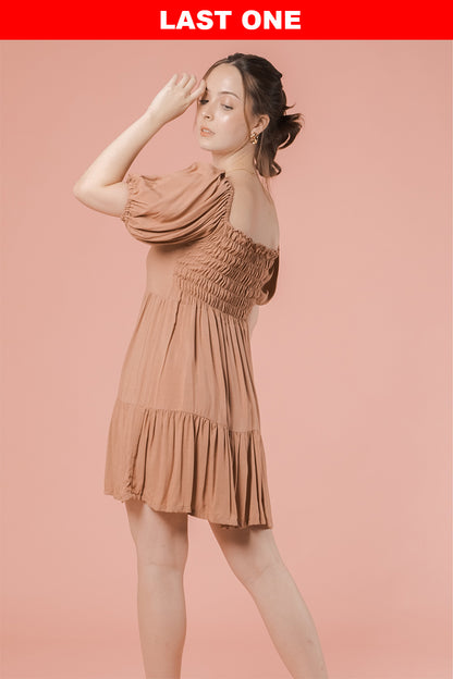 VALENTINA DRESS IN MOCHA