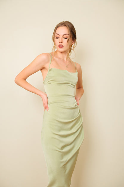 CYRENE DRESS IN OLIVE