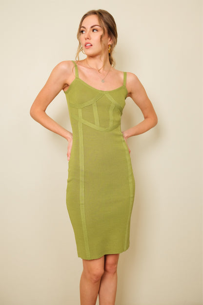 AYLIN DRESS IN AVOCADO