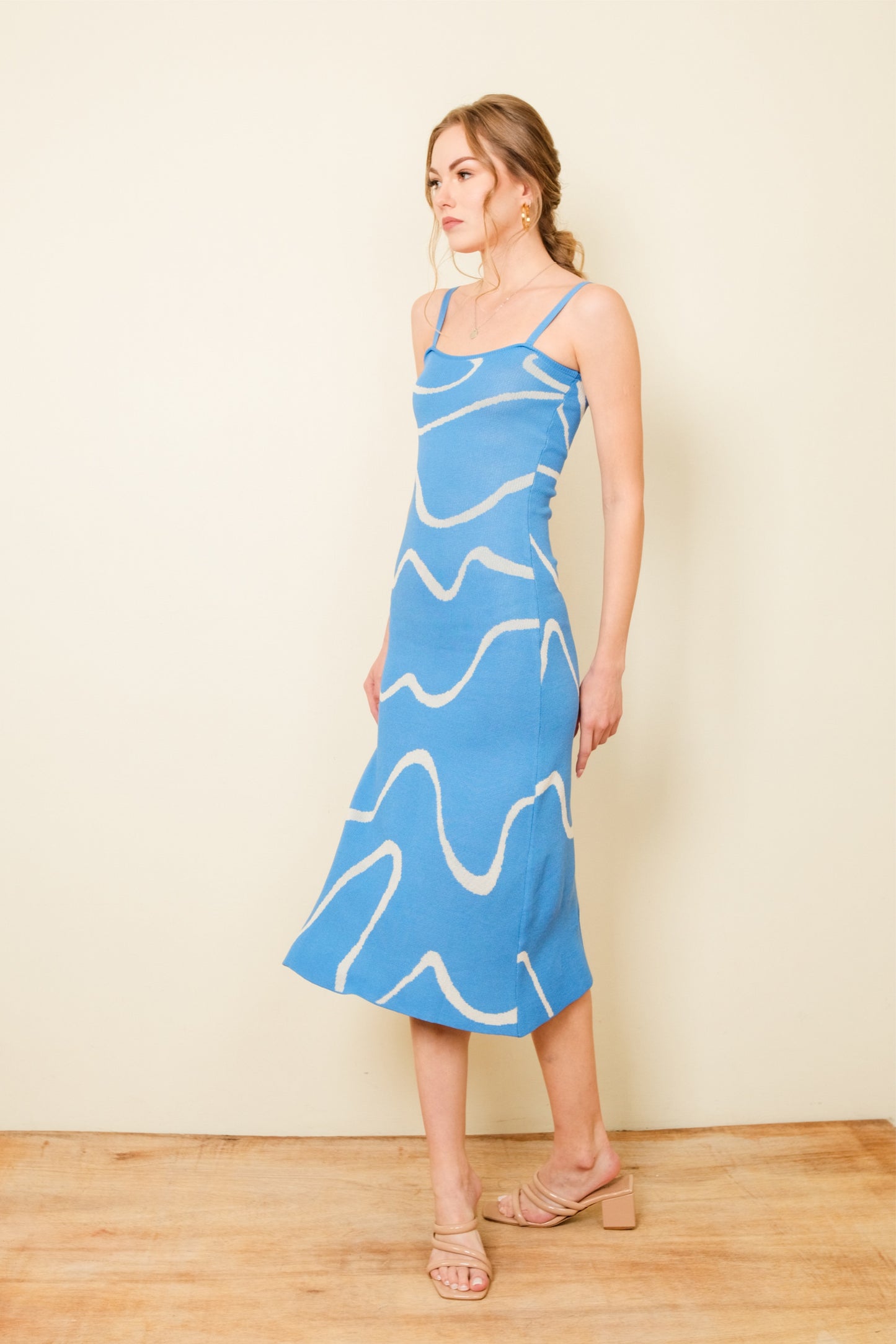 MENCHI DRESS IN ELECTRIC BLUE