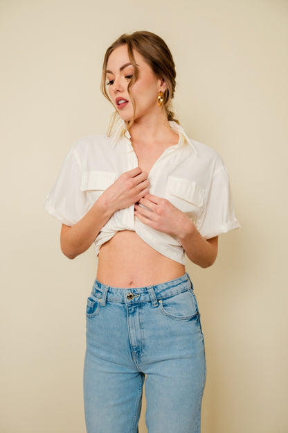 VELLY TOP IN WHITE