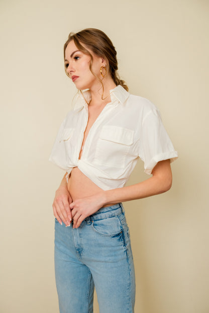 VELLY TOP IN WHITE