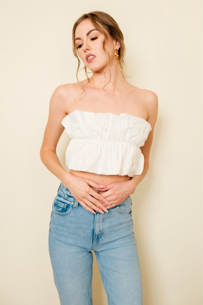 KENNY TOP IN WHITE