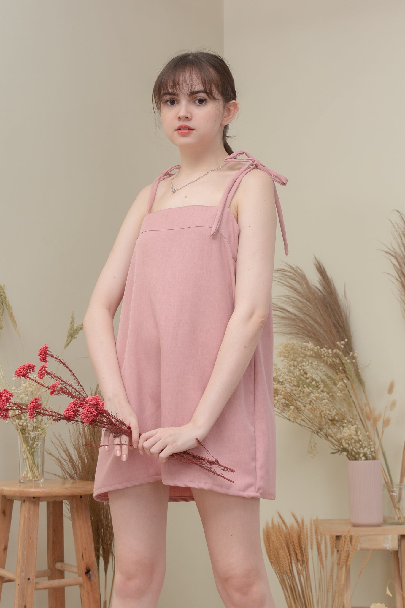 DAHLIA DRESS IN BLUSH PINK