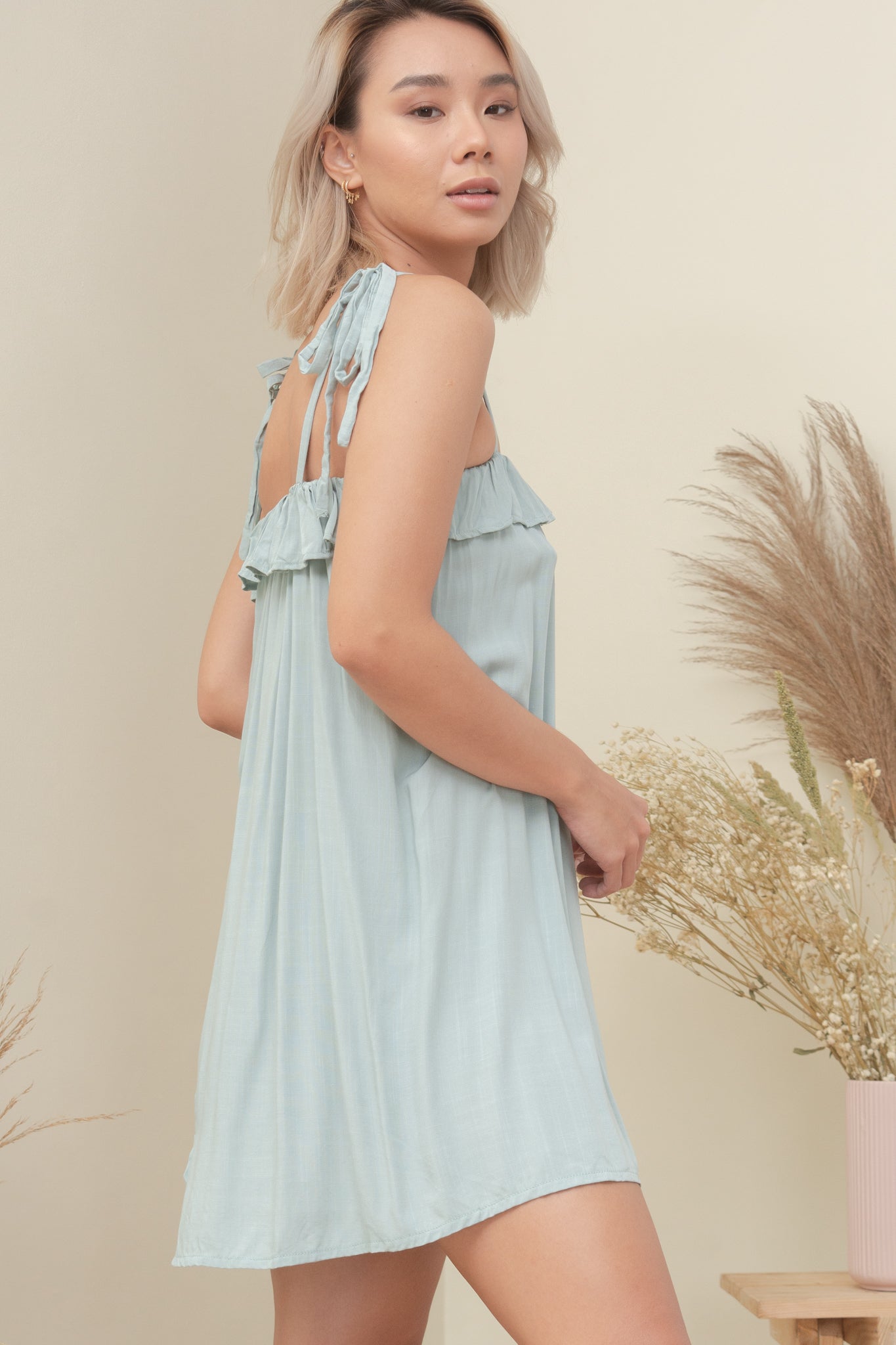 ARIELLA DRESS IN BABY BLUE