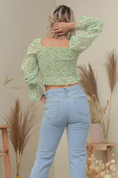 JUSTINE MID-RISE JEANS IN LIGHT WASH