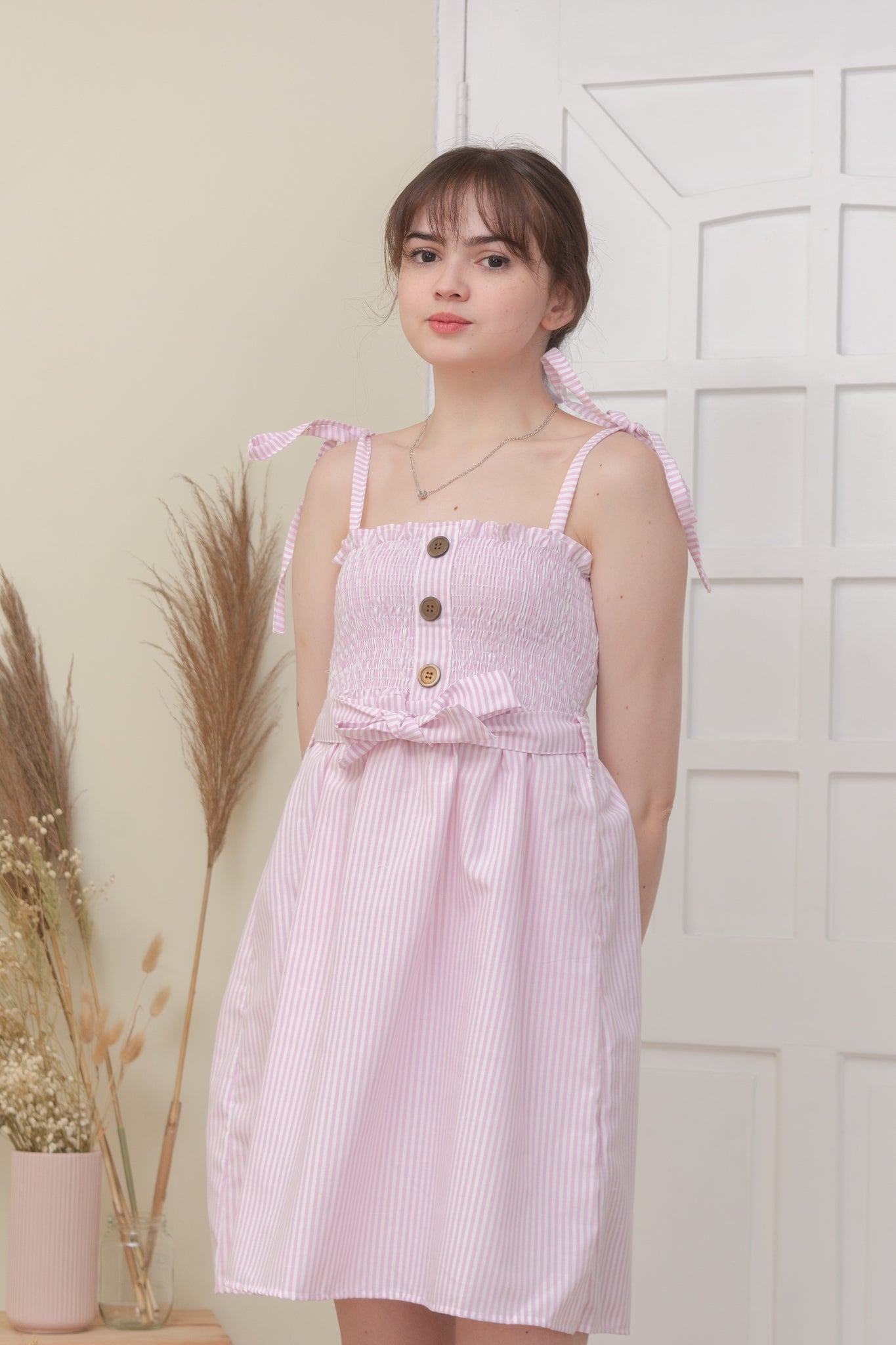 WAVERLY DRESS IN PINK