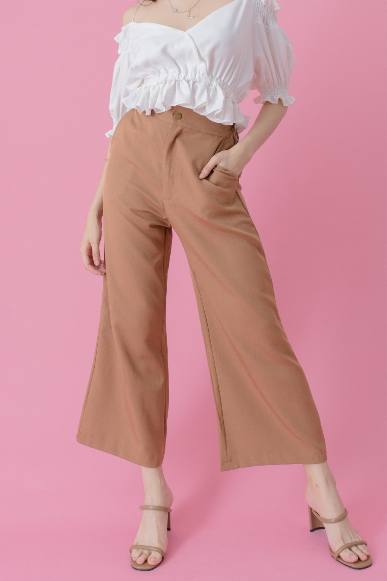 SUNNY PANTS IN TAWNY BROWN