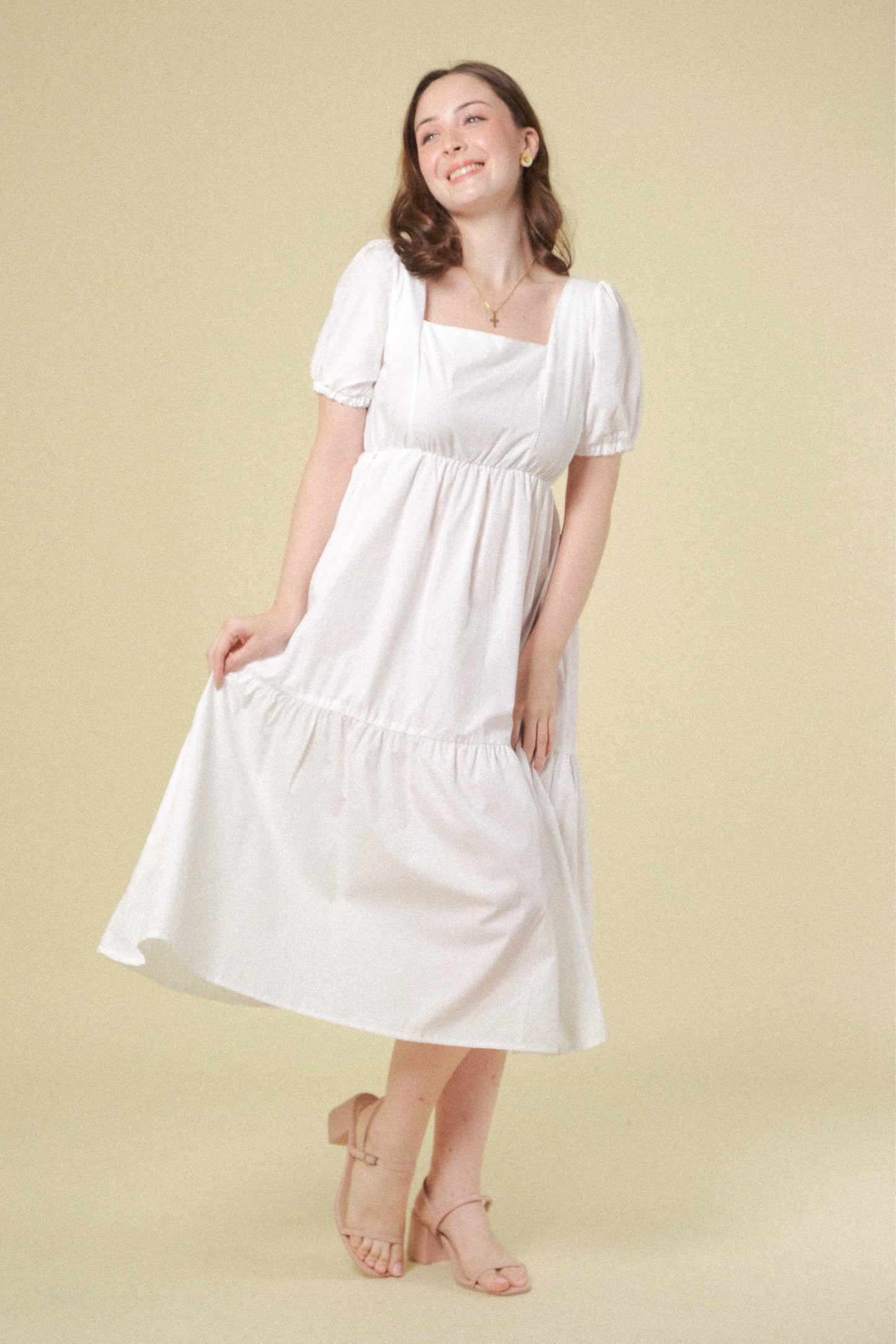 LUCILLE DRESS IN WHITE