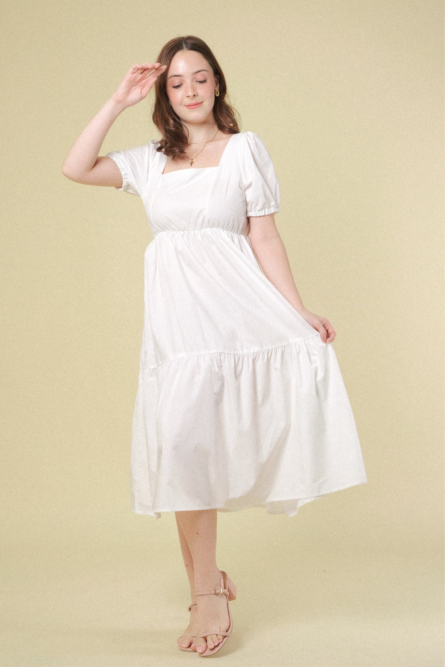 LUCILLE DRESS IN WHITE