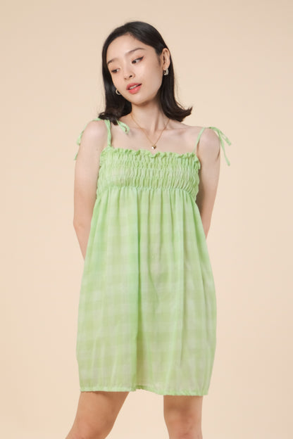 CAMILA DRESS IN APPLE GREEN