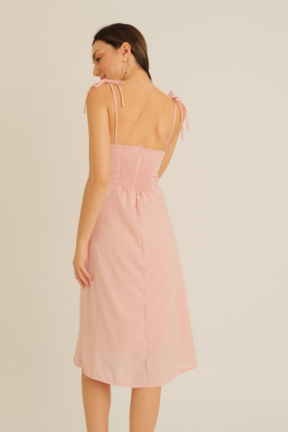 PRISCILLA DRESS IN BLUSH PINK