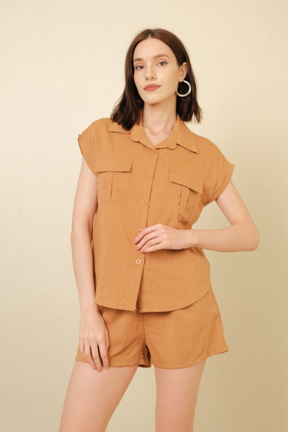 AUDREY COORDINATES IN CAMEL BROWN