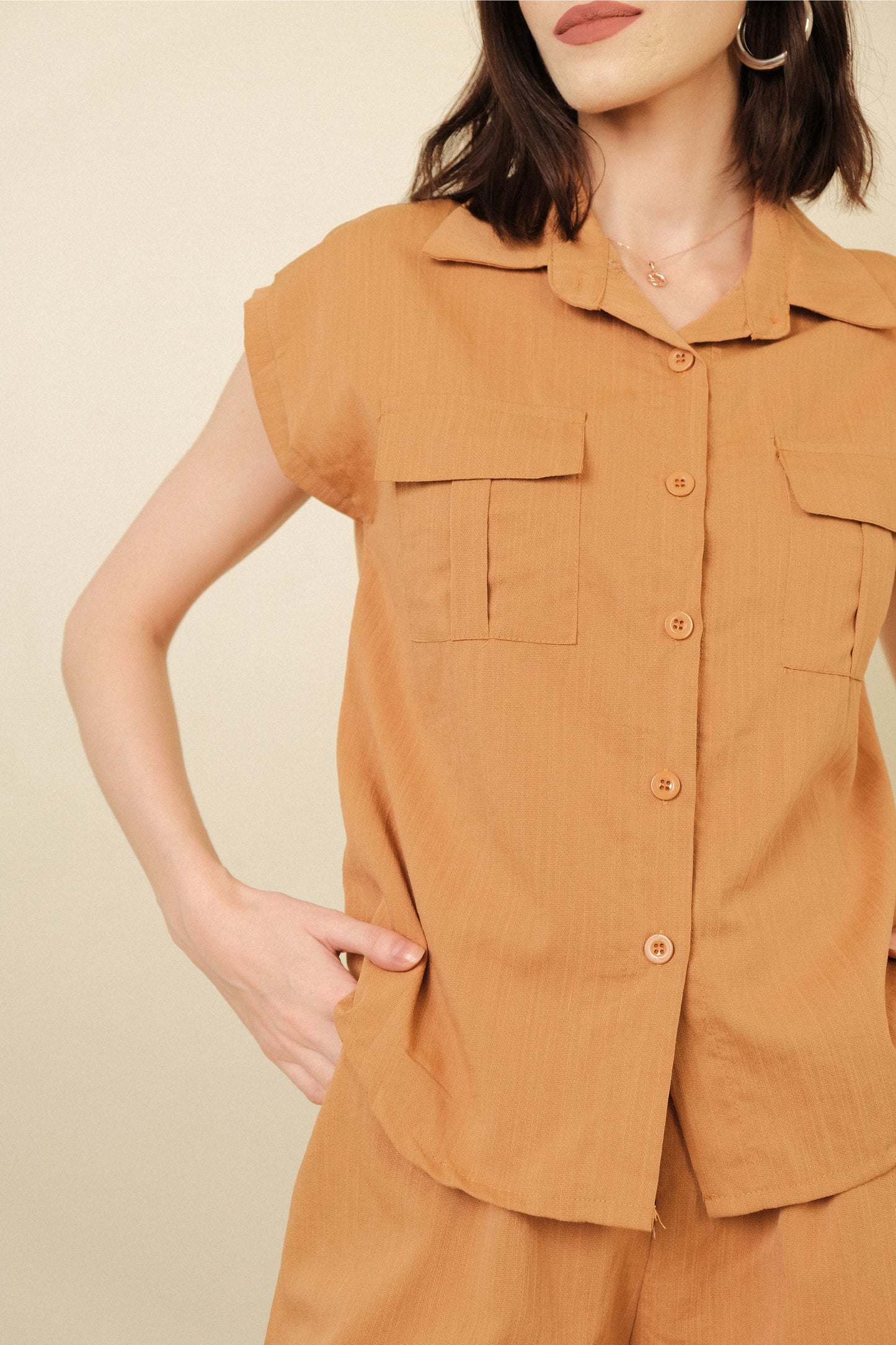 AUDREY COORDINATES IN CAMEL BROWN