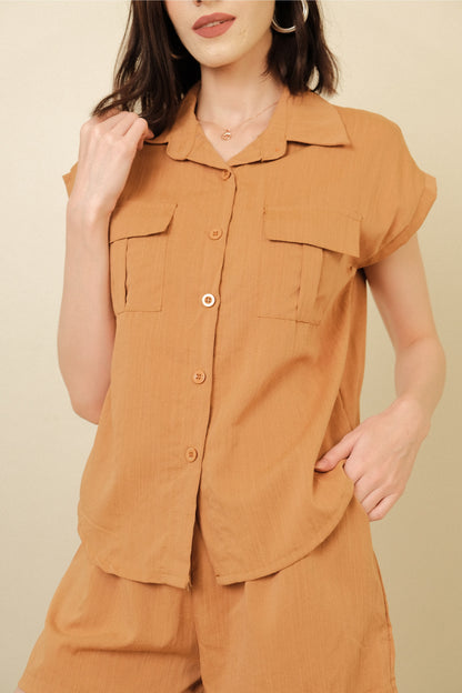 AUDREY COORDINATES IN CAMEL BROWN