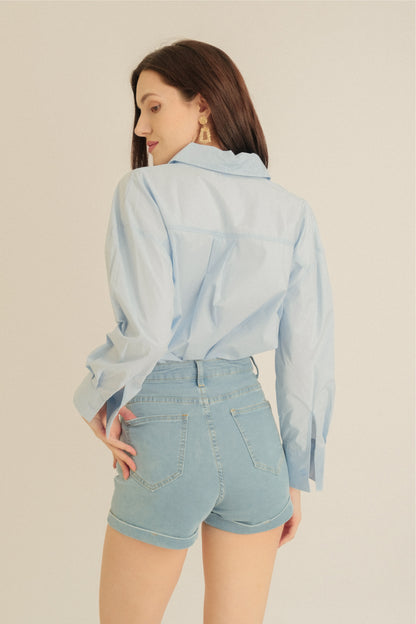 WILLOW TOP IN LIGHT BLUE
