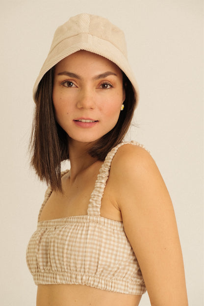 BLESSIE BUCKET HAT IN CREAM