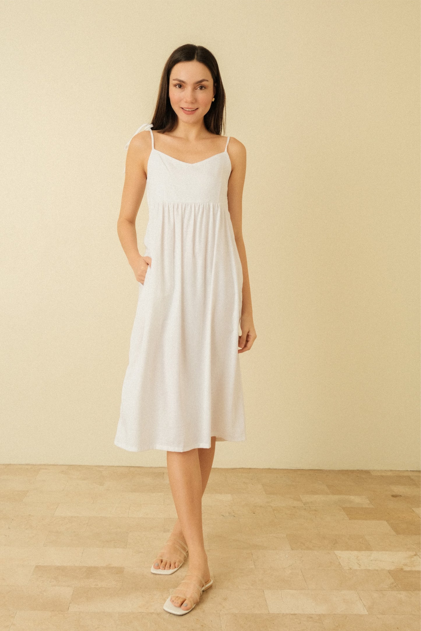 HEIDI MAXI DRESS IN WHITE