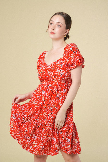 MARTHA DRESS IN RED