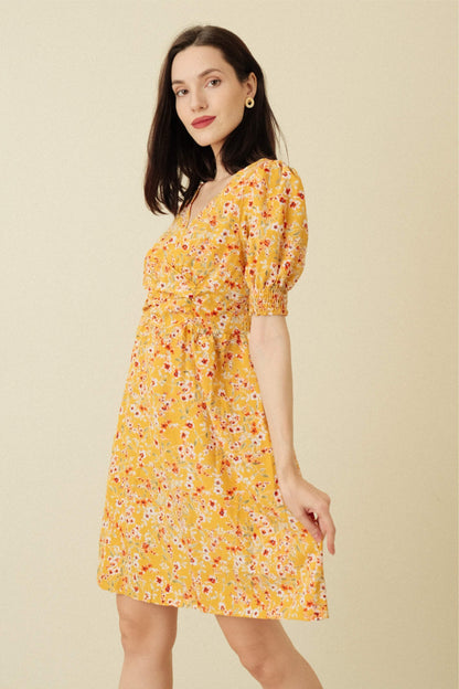 LAYLA DRESS IN MUSTARD