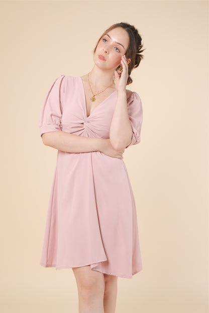 CHARLOTTE DRESS IN BLUSH PINK