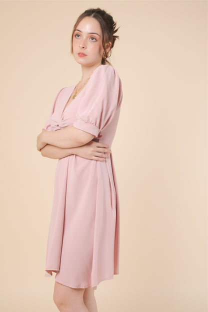 CHARLOTTE DRESS IN BLUSH PINK