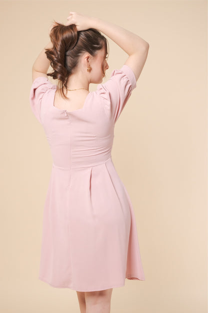 CHARLOTTE DRESS IN BLUSH PINK