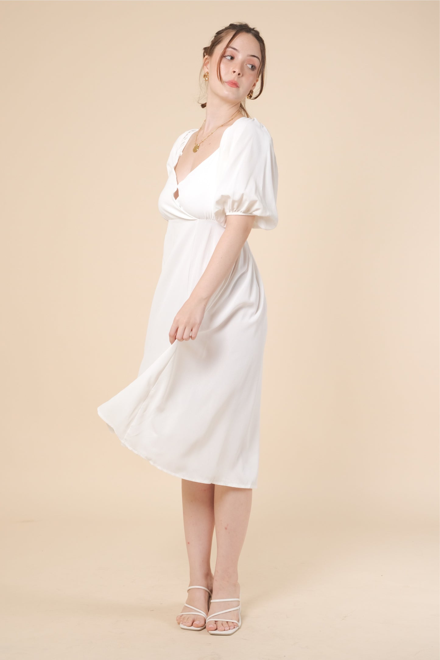 COLLINS DRESS IN WHITE