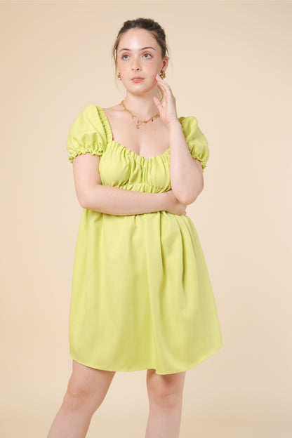 MAXINE DRESS IN LIME