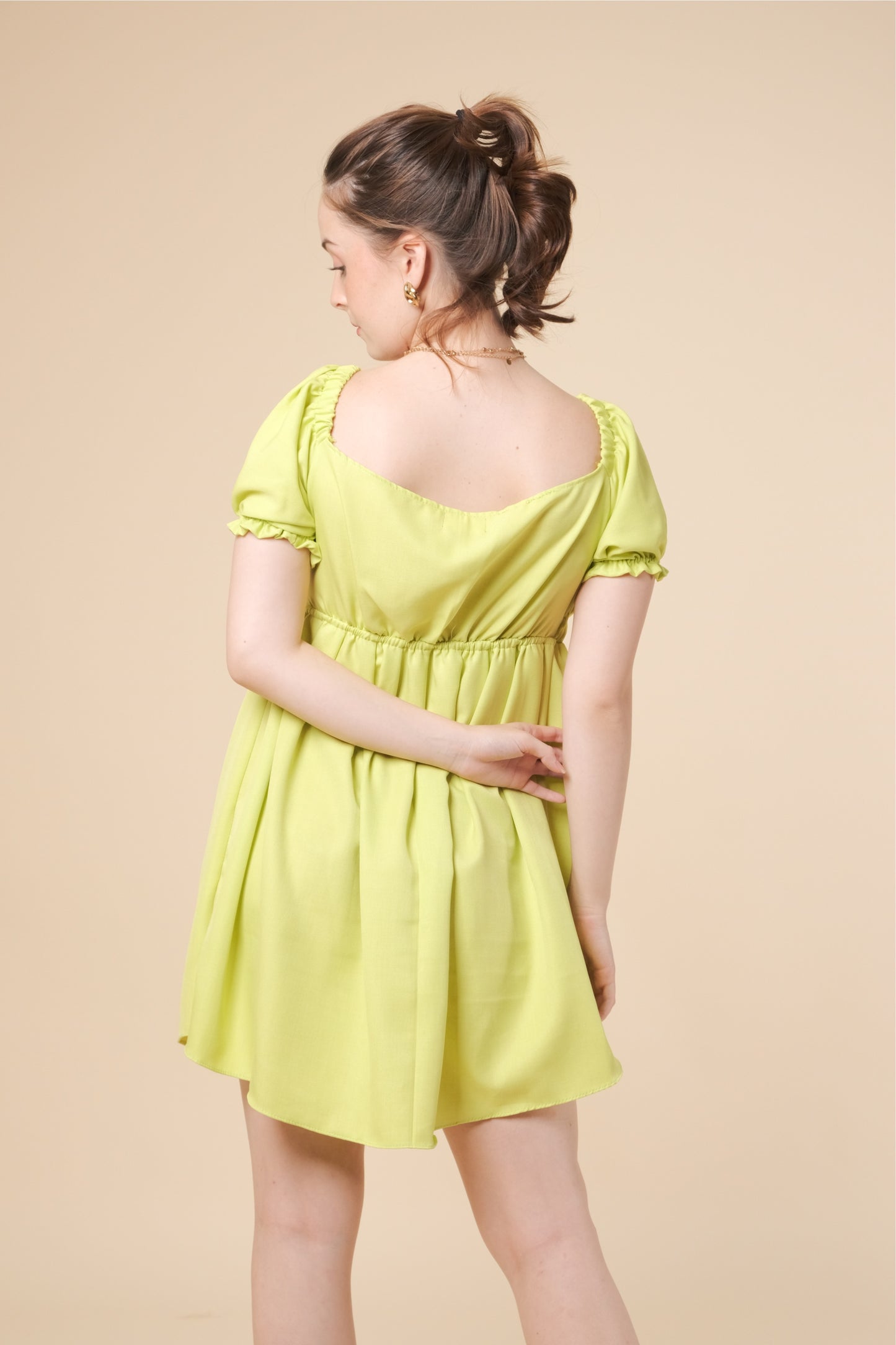 MAXINE DRESS IN LIME