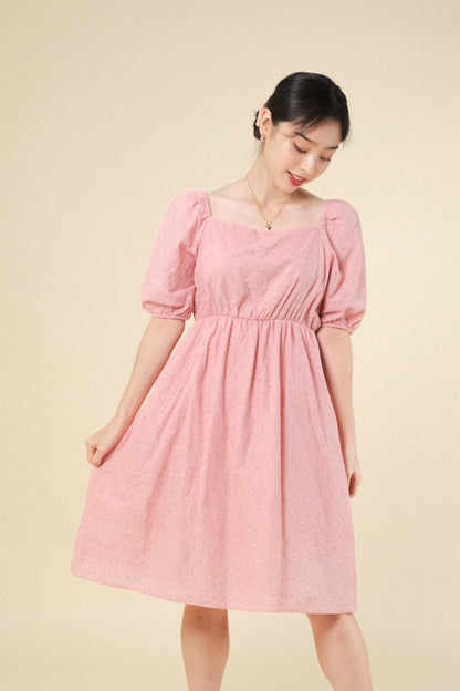 EMILIA DRESS IN BABY PINK