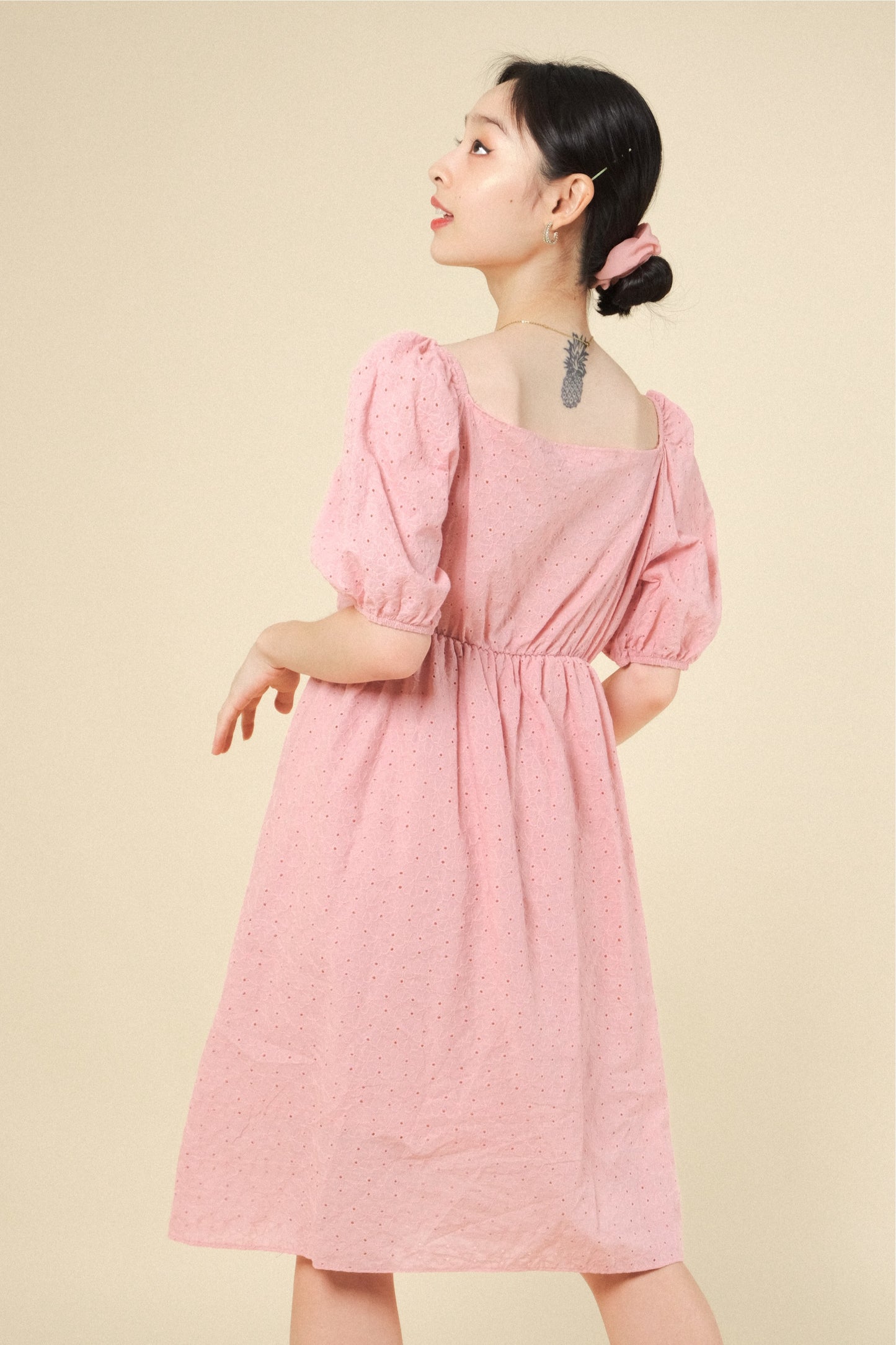 EMILIA DRESS IN BABY PINK