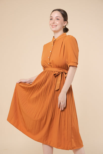 ARYA DRESS IN TANGERINE